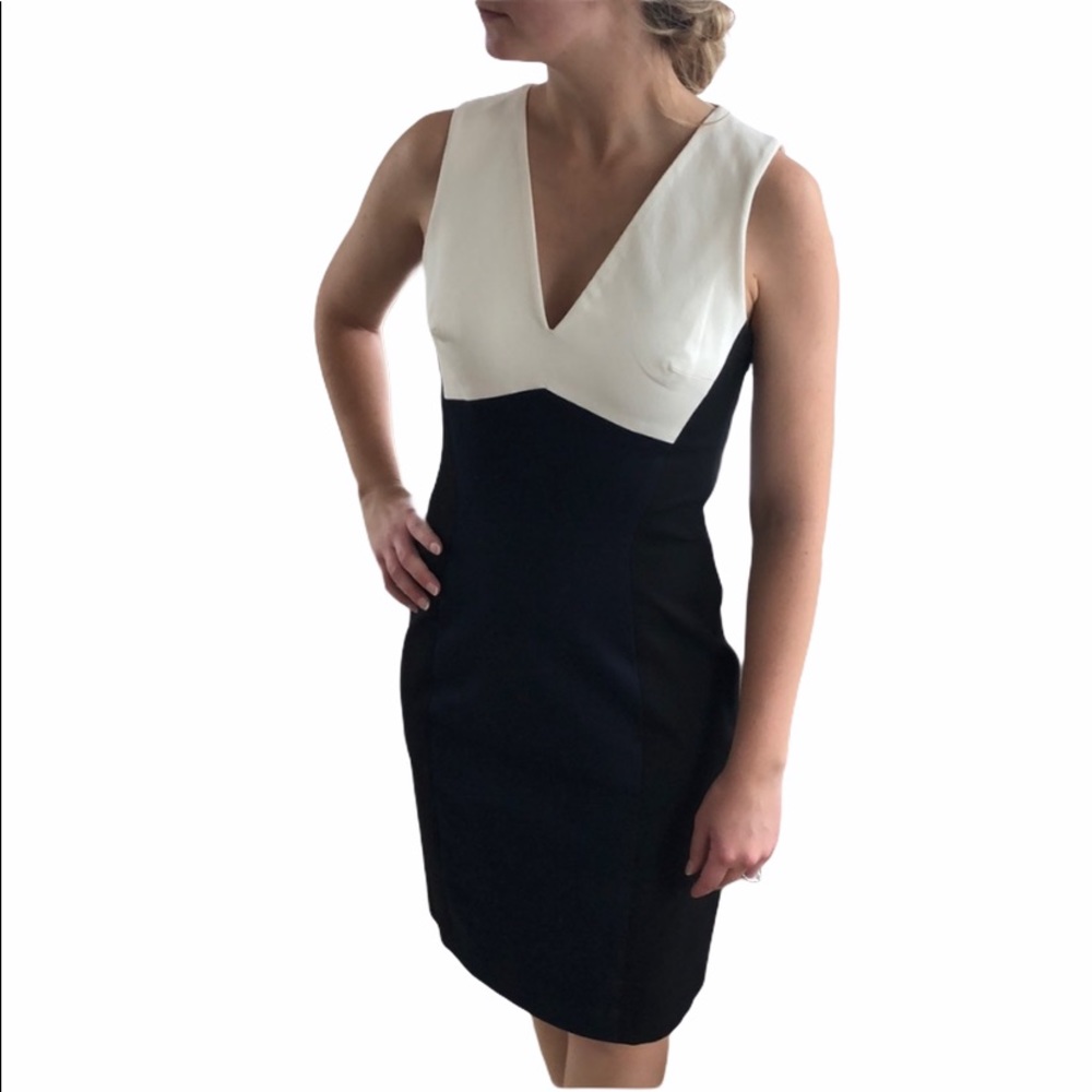 Banana Republic Dress Fitted 3 Tone Open B…